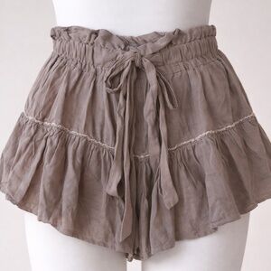 BLUE LIFE High Waist Paper Bag Flutter Rare Shorts SIZE SMALL